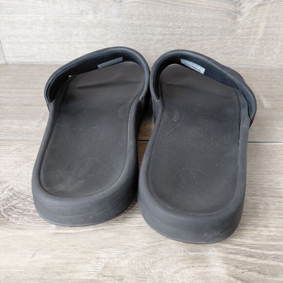 Lululemon Restfeel Slides Mens 12 Black Slip On Beach Gym Shower Resort Sandals